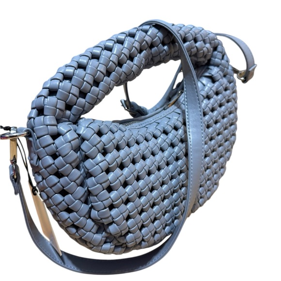 Sincerely Jules Blue Woven Shoulder Bag - Picture 12 of 16